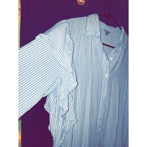 button up long sleeve blouse